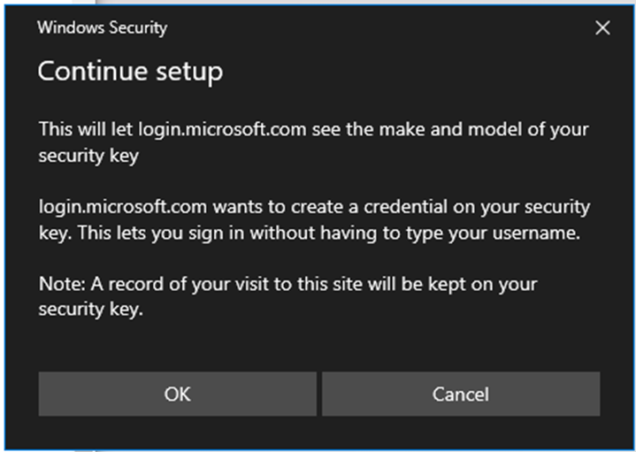 Azure AD Hybrid FIDO2 Security Key Sign-in