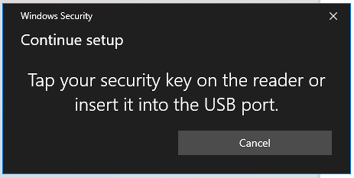 Azure AD Hybrid FIDO2 Security Key Sign-in