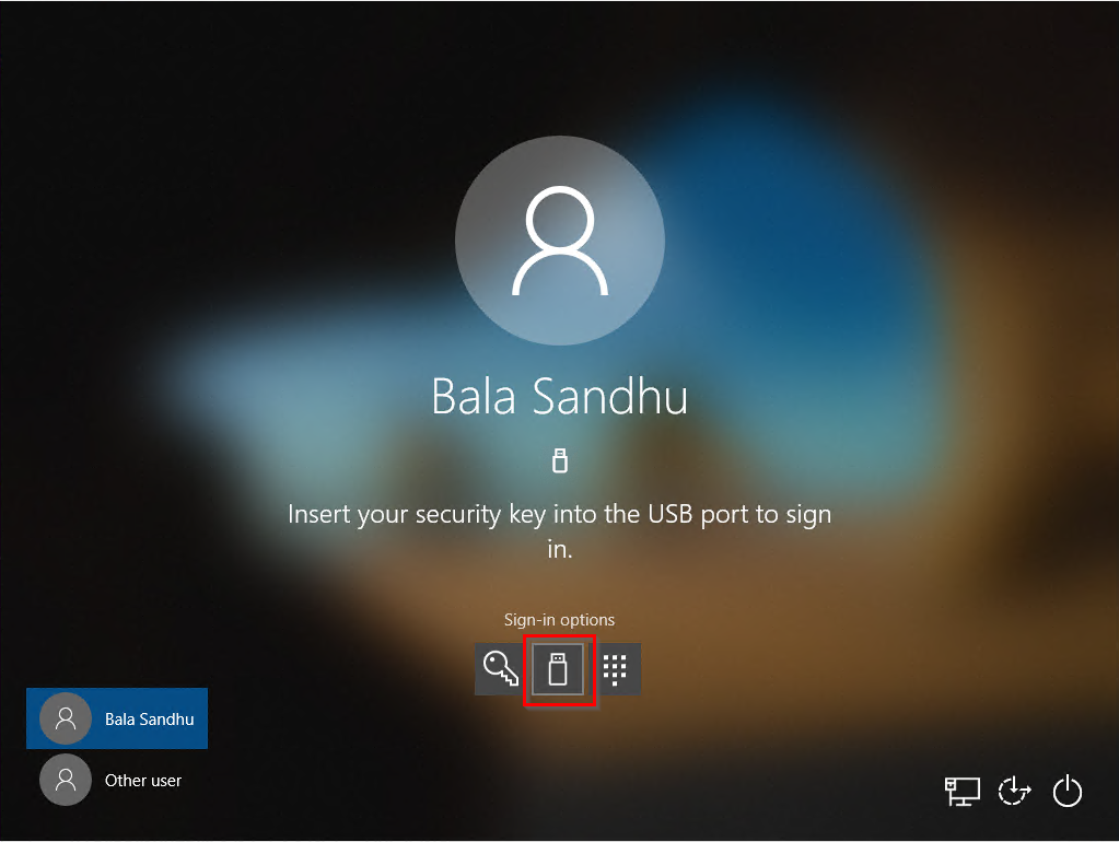 Azure AD Hybrid FIDO2 Security Key Sign-in